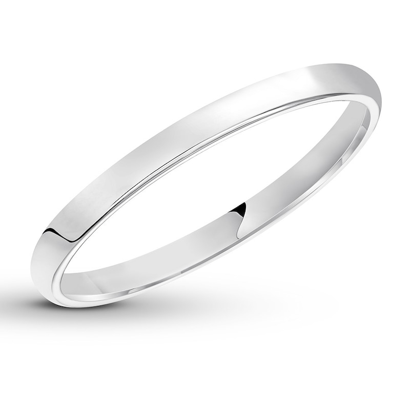 Wedding Band 14K White Gold 2mm