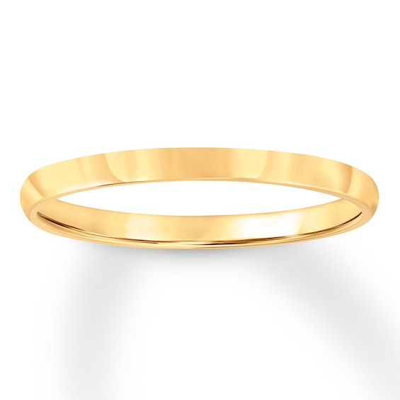 Classic Wedding Ring in 14k Yellow Gold (2mm)