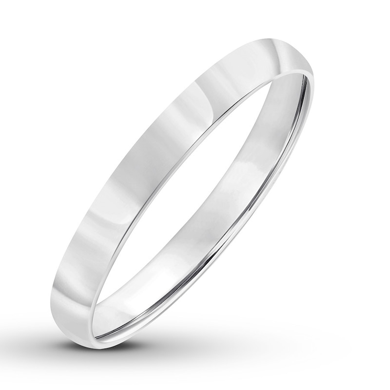 Wedding Band 14K White Gold 3mm