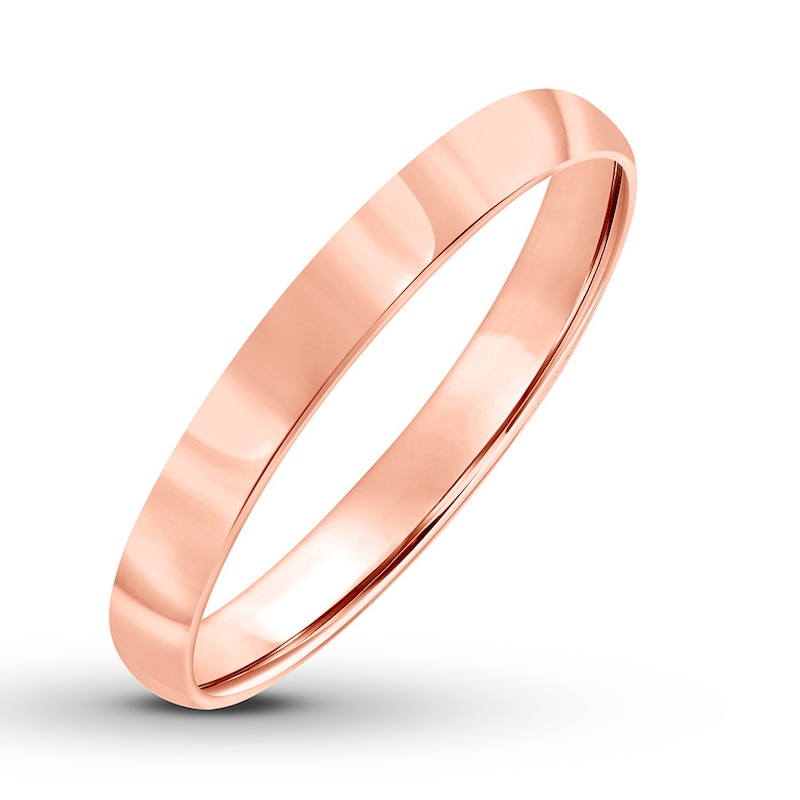 Wedding Band 14K Rose Gold 3mm