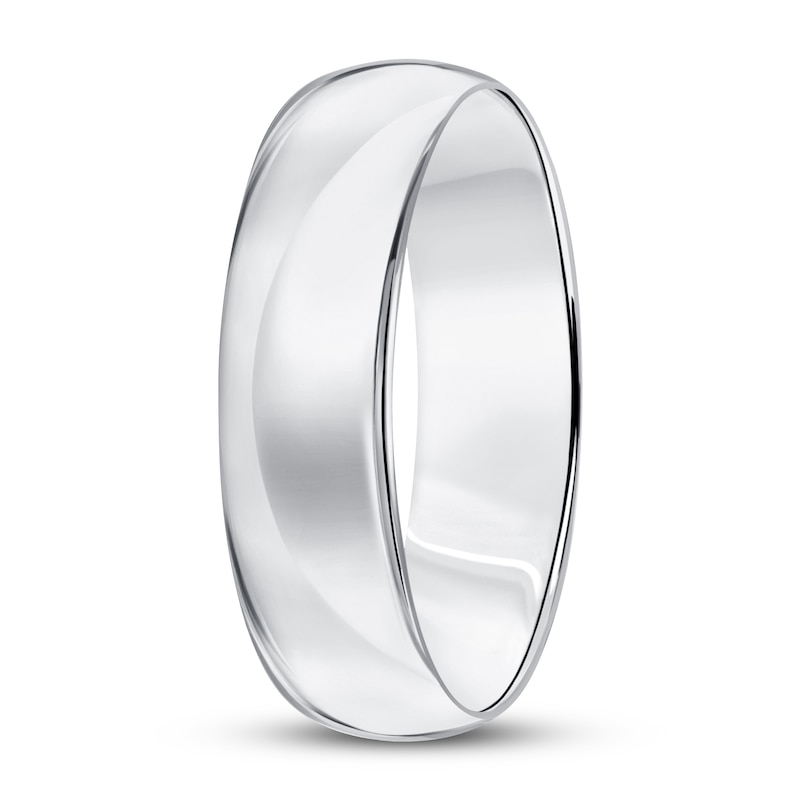 Main Image 2 of Wedding Band 14K White Gold 6mm
