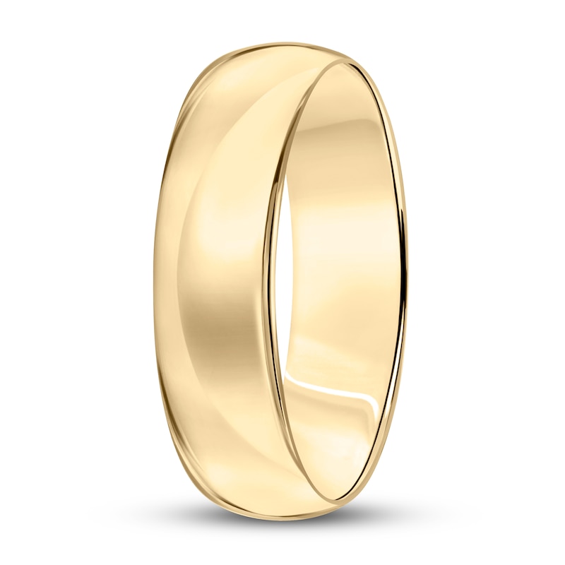 Wedding Band 14K Yellow Gold 6mm