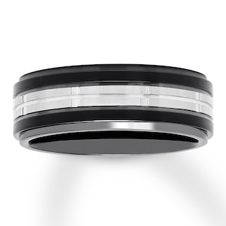 Now + Forever Men's Stainless Steel Wedding Band 8mm