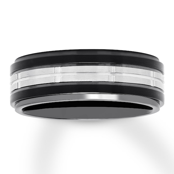 Now + Forever Men's Stainless Steel Wedding Band 8mm