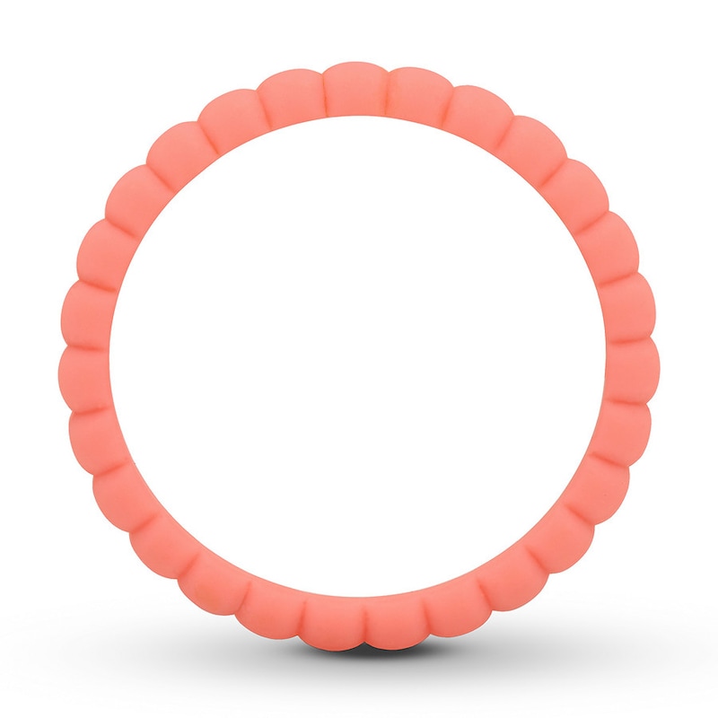 Main Image 2 of Now + Forever Peach Silicone Women's Wedding Band