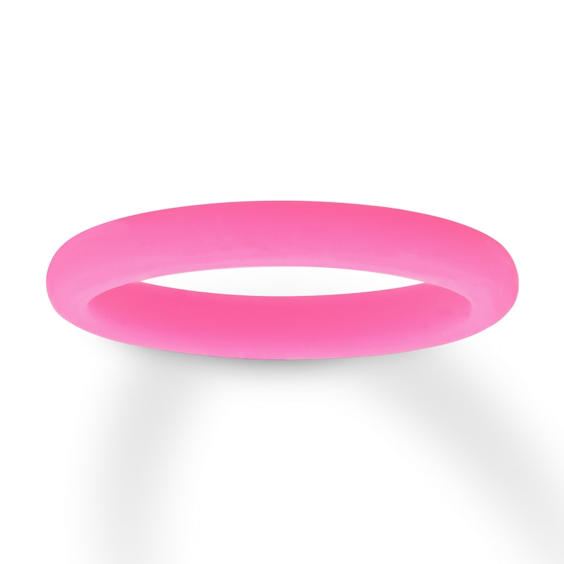 Pink Ribbon Thin Silicone Bands - Jewelry - 24 Pieces 