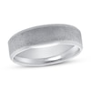 Thumbnail Image 1 of Now + Forever Textured Wedding Band Platinum 5mm