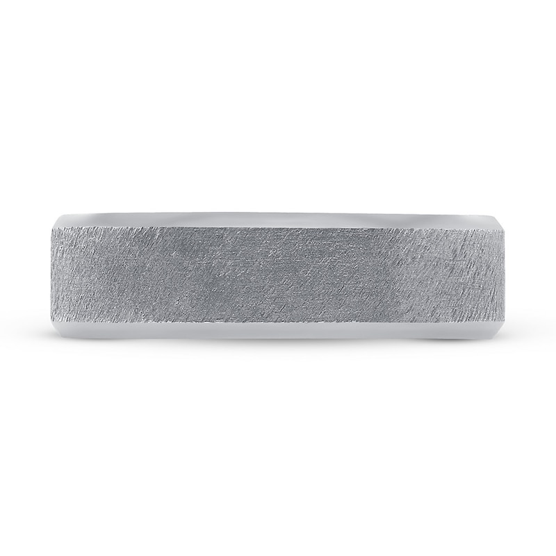 Main Image 3 of Now + Forever Textured Wedding Band Platinum 5mm