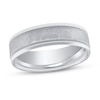 Thumbnail Image 1 of Now + Forever Hammered Wedding Band Platinum 6mm