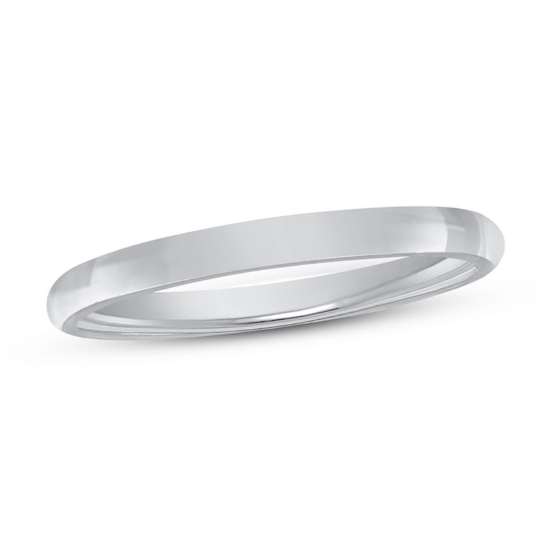Main Image 1 of Now + Forever Platinum Wedding Band 2mm