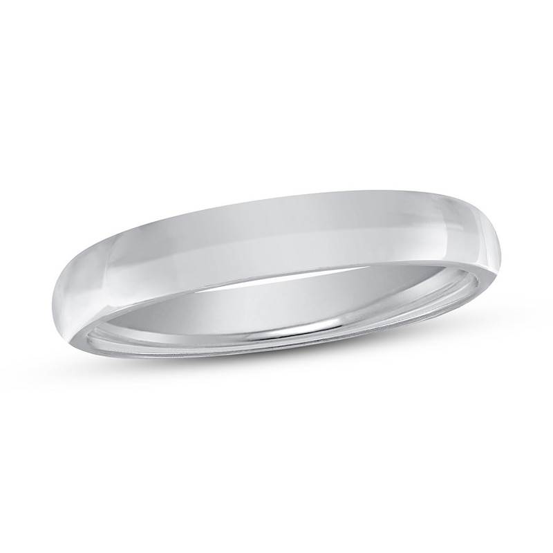 Main Image 1 of Now + Forever Platinum Wedding Band 3mm