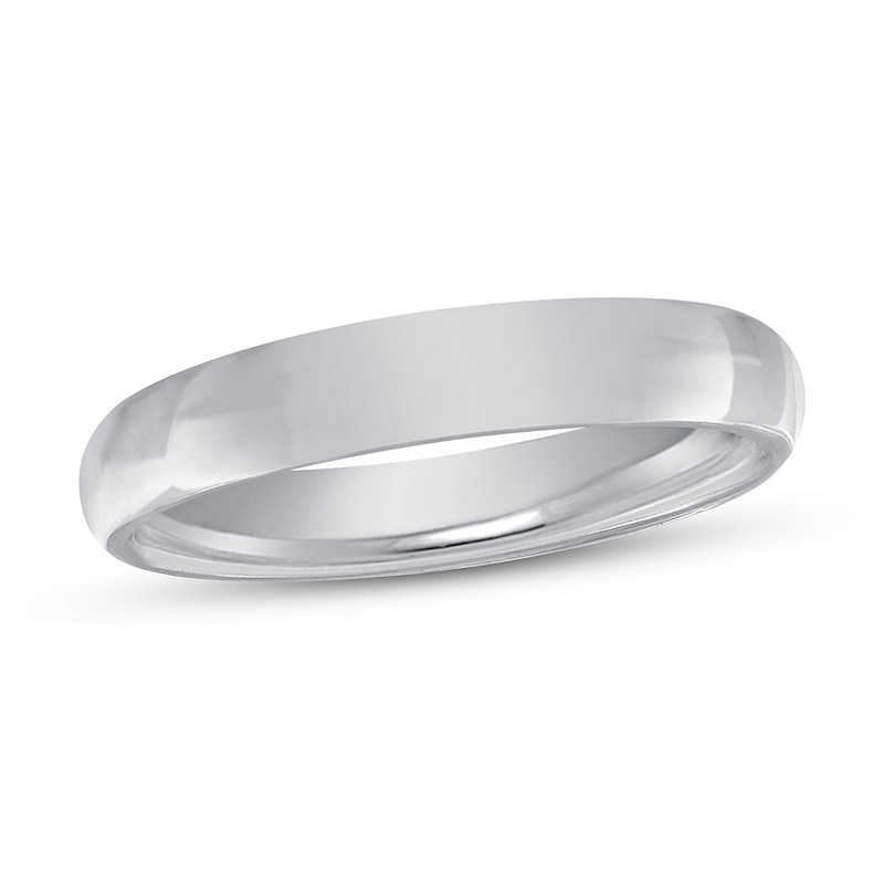 Main Image 1 of Now + Forever Platinum Wedding Band 4mm