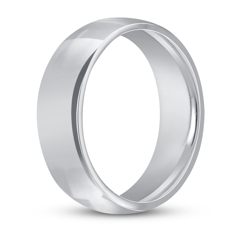 Main Image 2 of Now + Forever Platinum Wedding Band 7mm