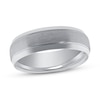 Thumbnail Image 1 of Now + Forever Satin Wedding Band Platinum 6mm