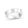 Thumbnail Image 1 of Men's Pipe-Cut Wedding Band 14K White Gold
