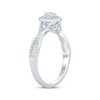 Thumbnail Image 5 of Now + Forever Oval-Cut Diamond Double-Halo Engagement Ring 1/2 ct tw 14K White Gold