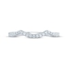 Thumbnail Image 10 of Now + Forever Diamond Contour Wedding Band 1/8 ct tw 14K White Gold