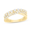 Lab-Created Diamonds by KAY Crossover Ring 1/2 ct tw 14K Yellow Gold