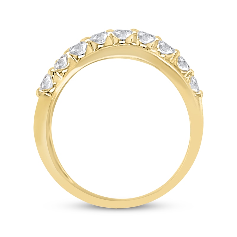 Lab-Created Diamonds by KAY Crossover Ring 1/2 ct tw 14K Yellow Gold