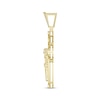 Thumbnail Image 3 of Round-Cut Black & White Diamond Crucifix Charm 1 ct tw 10K Yellow Gold