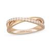 Thumbnail Image 1 of Neil Lane Round-Cut Diamond Crossover Anniversary Band 1/3 ct tw 14K Yellow Gold