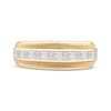 Thumbnail Image 3 of Men's Square & Baguette-Cut Diamond Channel Wedding Band 1-1/2 ct tw 10K Yellow Gold