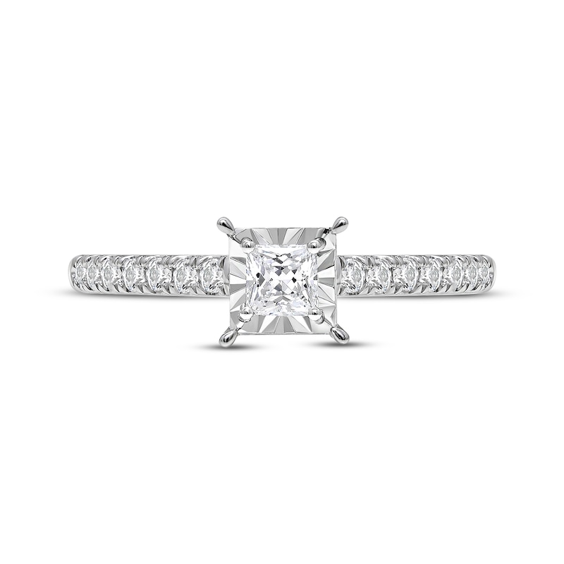 Main Image 1 of Now + Forever Princess-Cut Diamond Engagement Ring 5/8 ct tw 14K White Gold