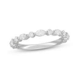 Neil Lane Artistry Marquise & Round-Cut Lab-Grown Diamond Anniversary Band 3/4 ct tw 14K White Gold