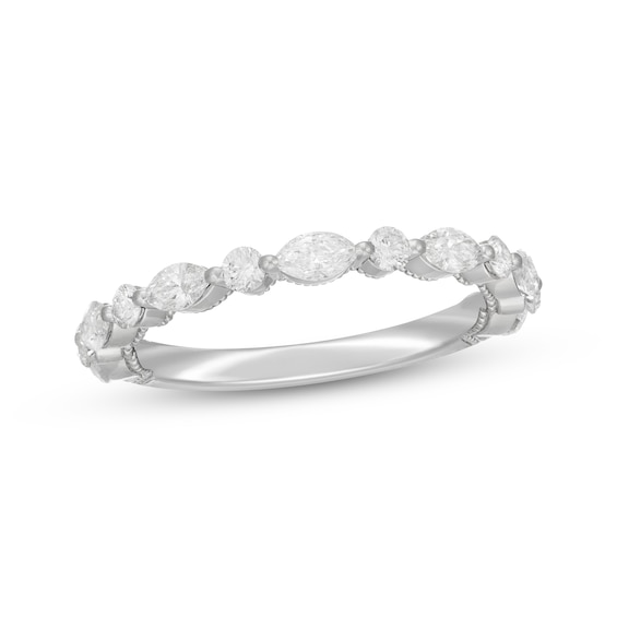 Neil Lane Artistry Marquise & Round-Cut Lab-Grown Diamond Anniversary Band 3/4 ct tw 14K White Gold