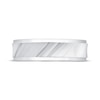 Thumbnail Image 3 of Now + Forever Men's Diagonal Groove Wedding Band 10K White Gold