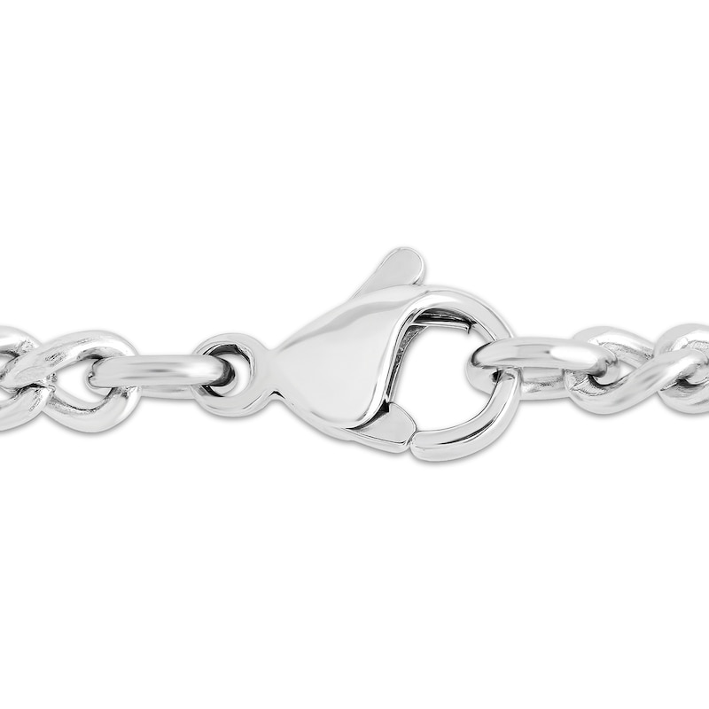 Main Image 3 of Serenity Prayer Dog Tag Necklace Stainless Steel & Black Ion Plating 24&quot;