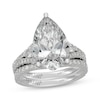 Thumbnail Image 1 of Neil Lane Artistry Pear-Shaped Lab-Grown Diamond Bridal Set 7-3/8 ct tw 14K White Gold