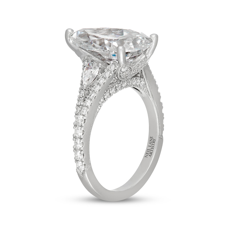 Main Image 2 of Neil Lane Artistry Pear-Shaped Lab-Grown Diamond Engagement Ring 7 ct tw 14K White Gold