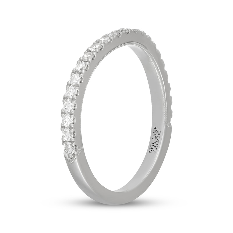 Main Image 8 of Neil Lane Artistry Lab-Grown Diamond Contour Wedding Band 1/3 ct tw 14K White Gold