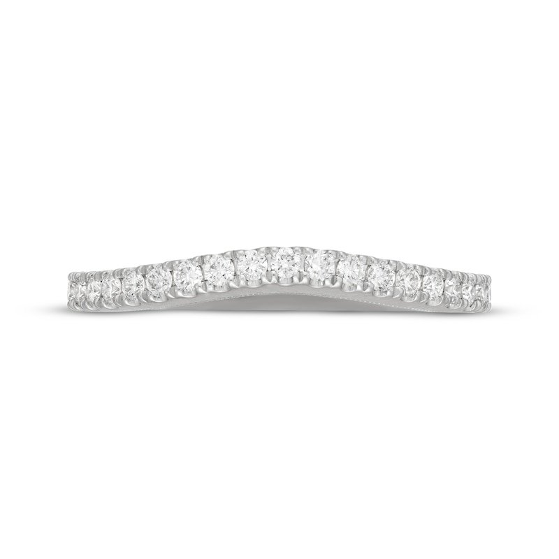 Main Image 9 of Neil Lane Artistry Lab-Grown Diamond Contour Wedding Band 1/3 ct tw 14K White Gold
