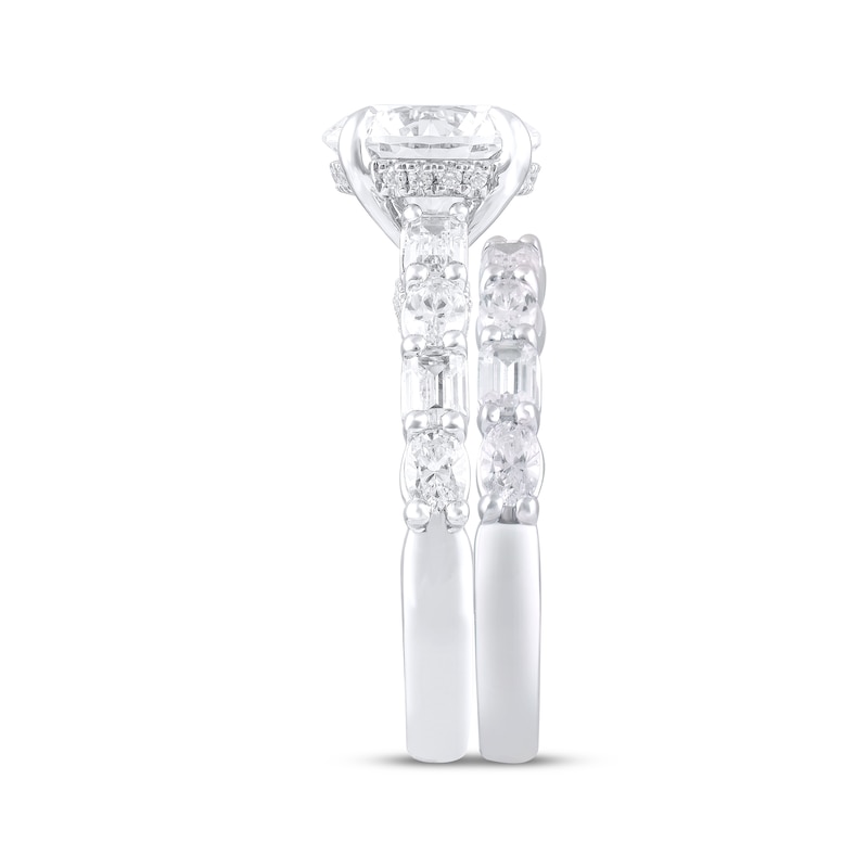 Main Image 2 of Now + Forever Lab-Grown Diamonds Round-Cut Bridal Set 4-7/8 ct tw 14K White Gold