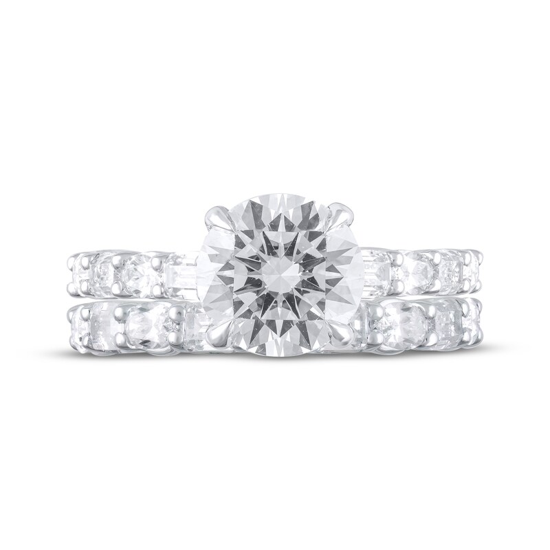 Main Image 4 of Now + Forever Lab-Grown Diamonds Round-Cut Bridal Set 4-7/8 ct tw 14K White Gold