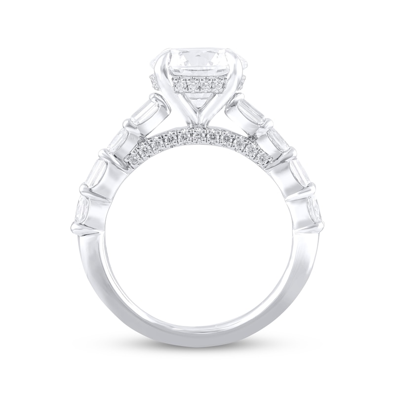 Main Image 7 of Now + Forever Lab-Grown Diamonds Round-Cut Hidden Halo Engagement Ring 4 ct 14K White Gold