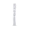Thumbnail Image 2 of Now + Forever Lab-Grown Diamonds Oval & Emerald-Cut Wedding Band 1 ct tw 14K White Gold