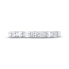 Thumbnail Image 4 of Now + Forever Lab-Grown Diamonds Oval & Emerald-Cut Wedding Band 1 ct tw 14K White Gold