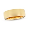 Thumbnail Image 1 of Now + Forever Men's White Sapphire Edge Wedding Band Yellow Ion-Plated Tungsten Carbide 8mm