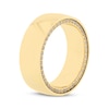 Thumbnail Image 2 of Now + Forever Men's White Sapphire Edge Wedding Band Yellow Ion-Plated Tungsten Carbide 8mm