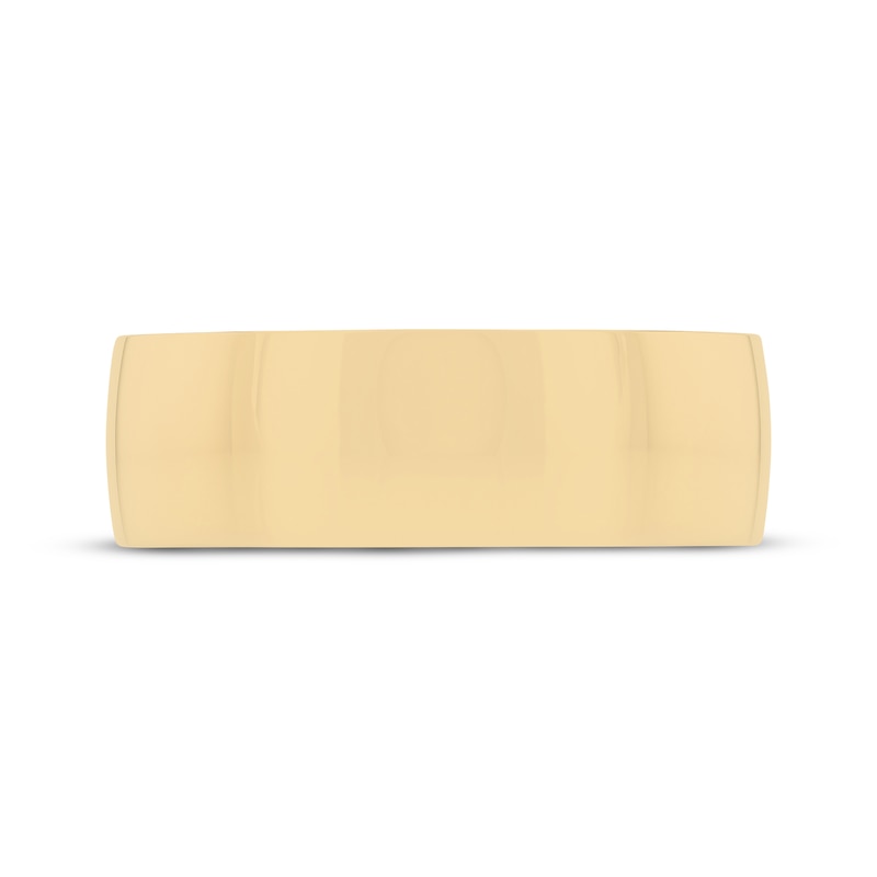 Main Image 3 of Now + Forever Men's White Sapphire Edge Wedding Band Yellow Ion-Plated Tungsten Carbide 8mm