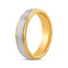 Thumbnail Image 2 of Now + Forever Men's Brushed Wedding Band Yellow Ion Plating & Tungsten Carbide 6mm
