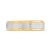 Thumbnail Image 3 of Now + Forever Men's Brushed Wedding Band Yellow Ion Plating & Tungsten Carbide 6mm