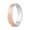 Thumbnail Image 2 of Now + Forever Men's Vintage-Inspired Wedding Band 10K Two-Tone Gold 5.6mm