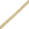 Thumbnail Image 2 of V Circle Chain Bracelet 8.9mm Hollow 10K Yellow Gold 7.5&quot;