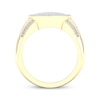 Thumbnail Image 3 of Men's Baguette & Round-Cut Diamond Shield Ring 1 ct tw 10K Yellow Gold