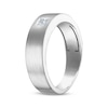 Thumbnail Image 1 of Men's Certified Square-Cut Diamond Solitaire Wedding Band 3/8 ct tw Platinum (I/I1)