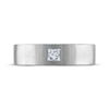 Thumbnail Image 2 of Men's Certified Square-Cut Diamond Solitaire Wedding Band 3/8 ct tw Platinum (I/I1)